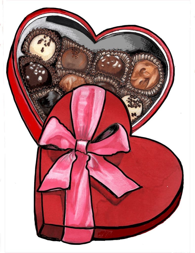 Valentine chocolates